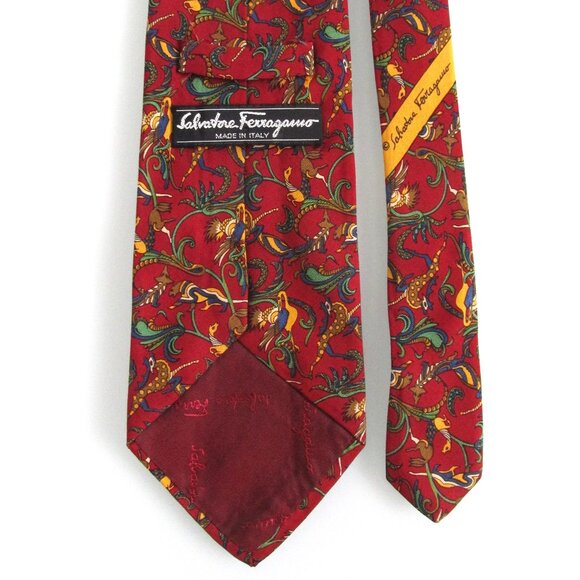 Salvatore Ferragamo Men's Silk Tie - Picture 4 of 5